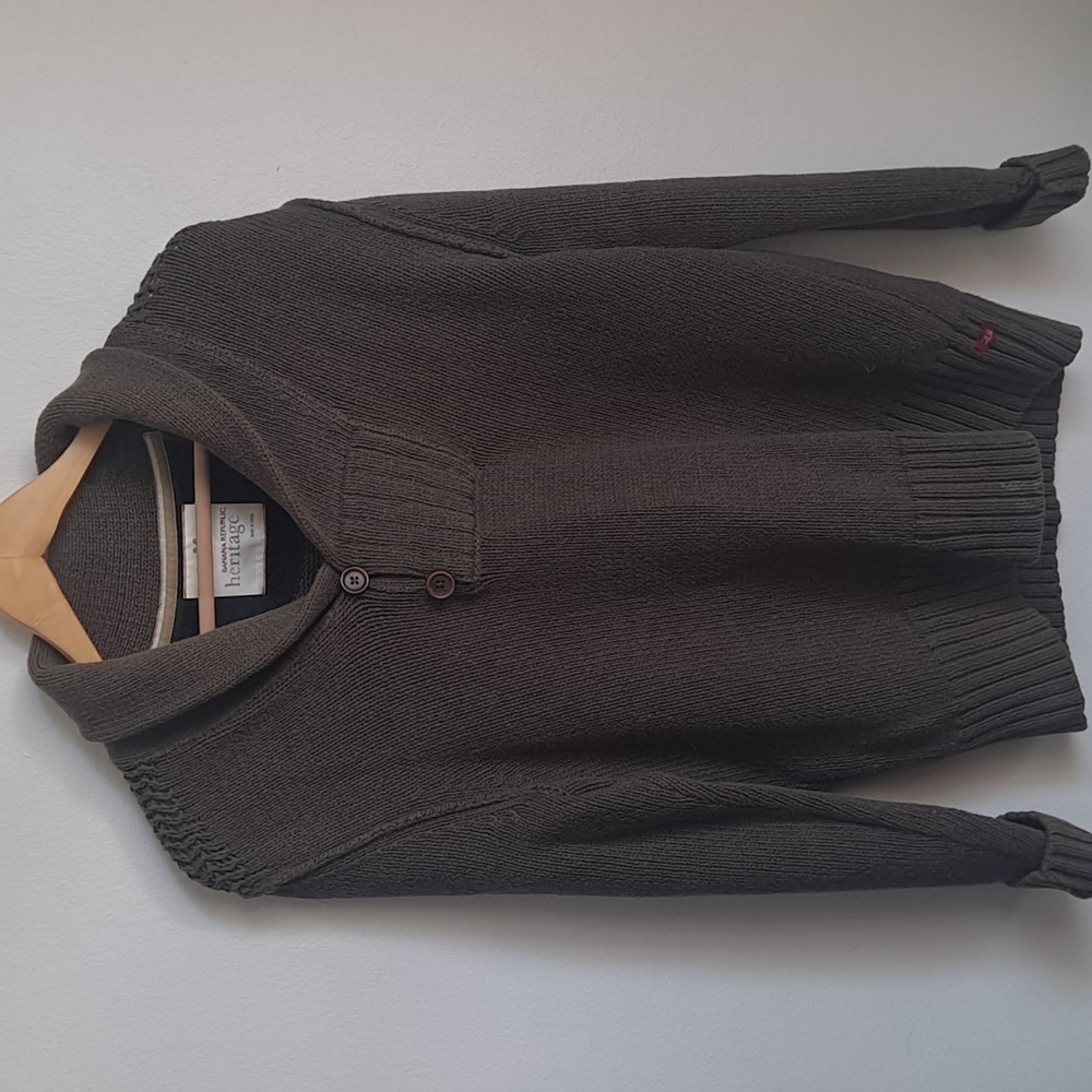 MENS Banana Republic Heritage M shawl sweater